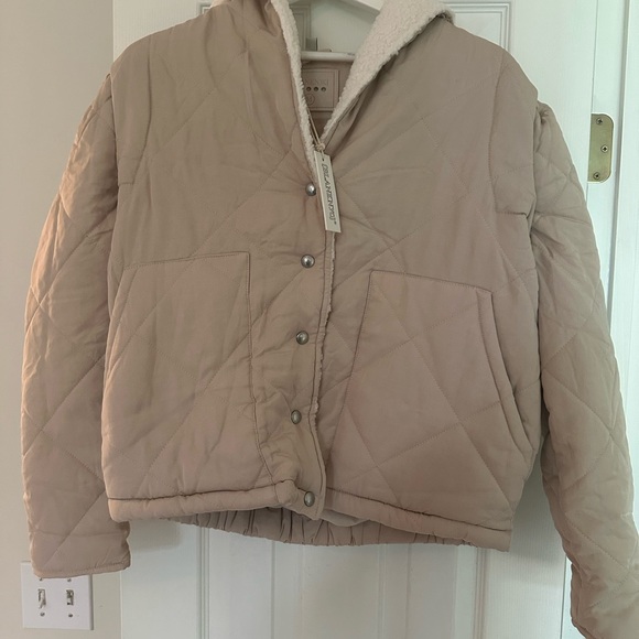 NWT Blank NYC Cream Quilted Teddy Jacket - Picture 4 of 7